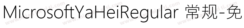 MicrosoftYaHeiRegular 常规字体转换